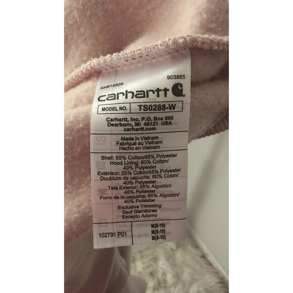 Carhartt pink hoodie sweatshirt - Picture 7 of 8